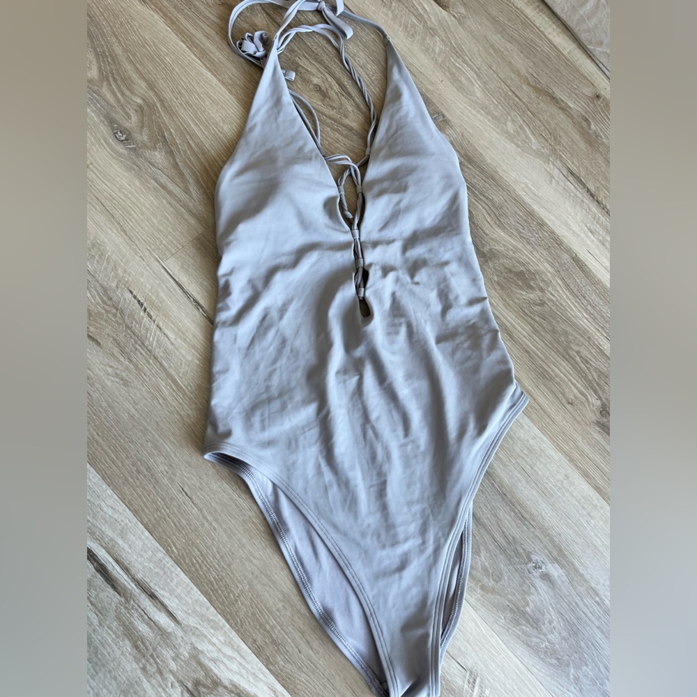 2 for $30 Aerie Grey Swimsuit - Picture 2 of 5